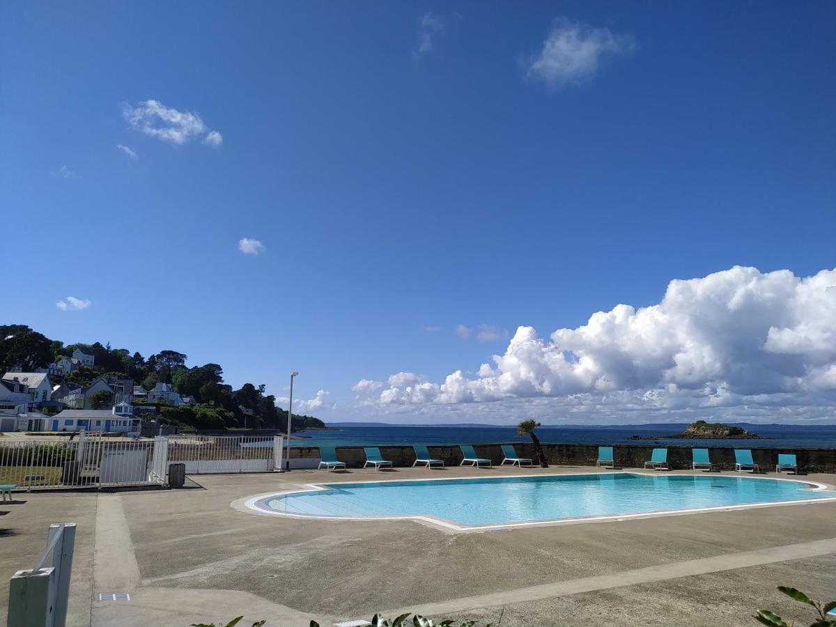 Tres Bel Appartement Vue Mer Avec Piscine Дуарнене Экстерьер фото